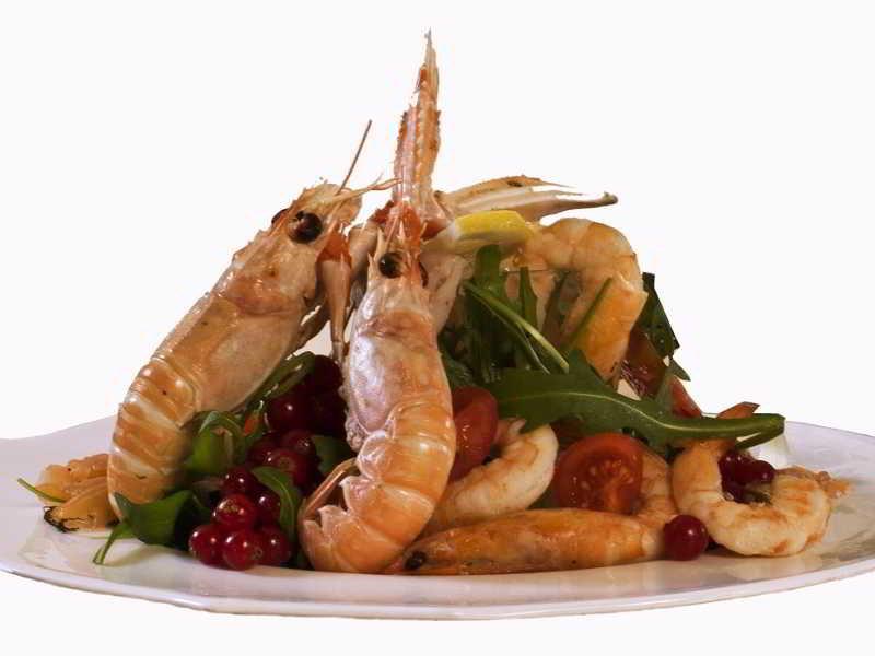 Hotel Vittoria Пезаро Экстерьер фото A prawn salad